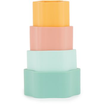 Bieco Silicone Stacking Tower Flower jucărie cu activități - imagine 2